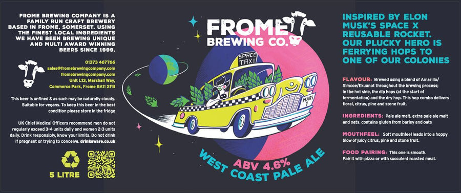 Space Taxi, West Coast Pale Ale - Mini Keg (9 Pints)